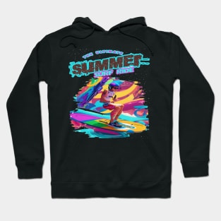 The Ultimate Summer Surf Ride, Hello Summer Funny Surfer Riding Surf Surfing Lover Gifts Hoodie